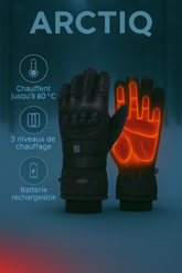 Gants Moto Chauffants ARCTIQ™ – Protection Renforcée, Chauffage USB, Anti-Chocs & Étanches
