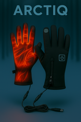 Gants Chauffants Ultra-Légers ARCTIQ™ – Réglage 3 Niveaux, Rechargeables, Anti-Froid Quotidien